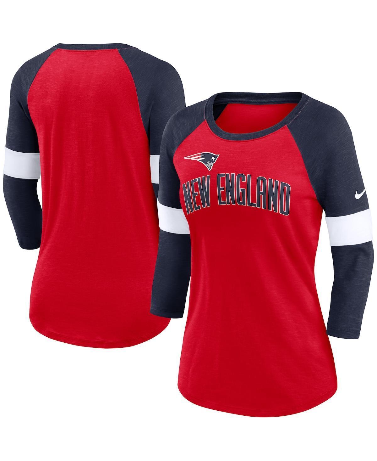 Women's Nike Arizona Cardinals Cardinal/Heather Black Football Pride Raglan 3/4-Sleeve T-Shirt Product Image