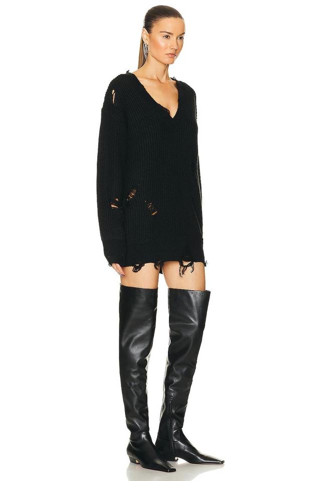 SER.O.YA Rumi Sweater Dress in Black. - size M (also in L, S, XS) Product Image