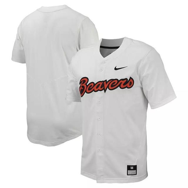 Mens Nike Oregon State Beavers Replica Full-Button Baseball Jersey Product Image