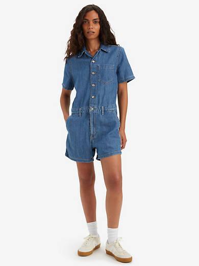 Levis Heritage Short Sleeve Romper - Womens Product Image