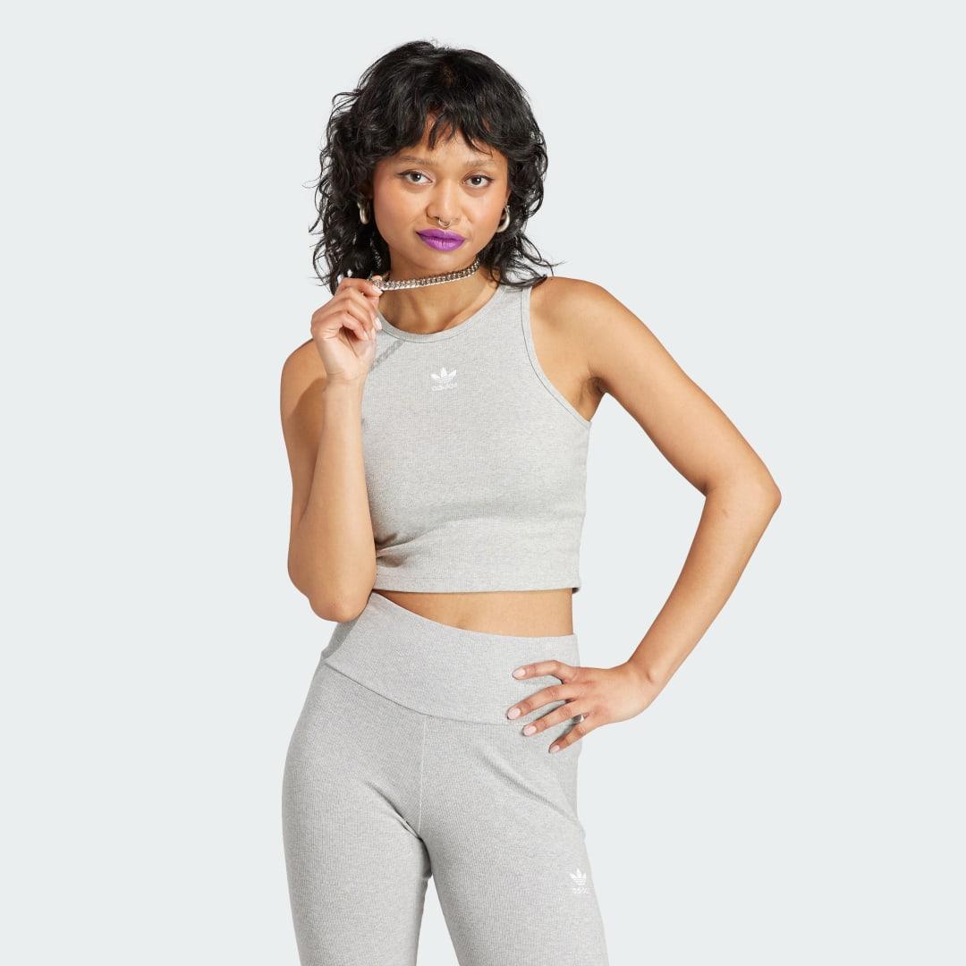 adidas Adicolor Essentials Rib Crop Tank Product Image