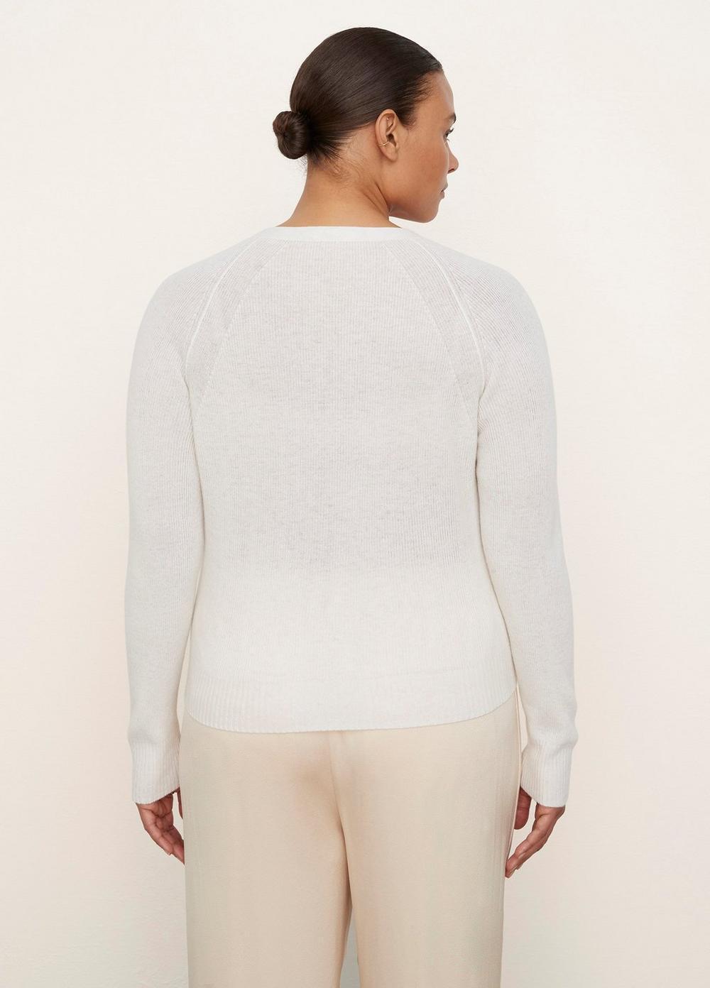 Cashmere Ribbed Raglan Cardigan Product Image