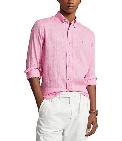 Polo Ralph Lauren Mens Classic Fit Linen Shirt Product Image