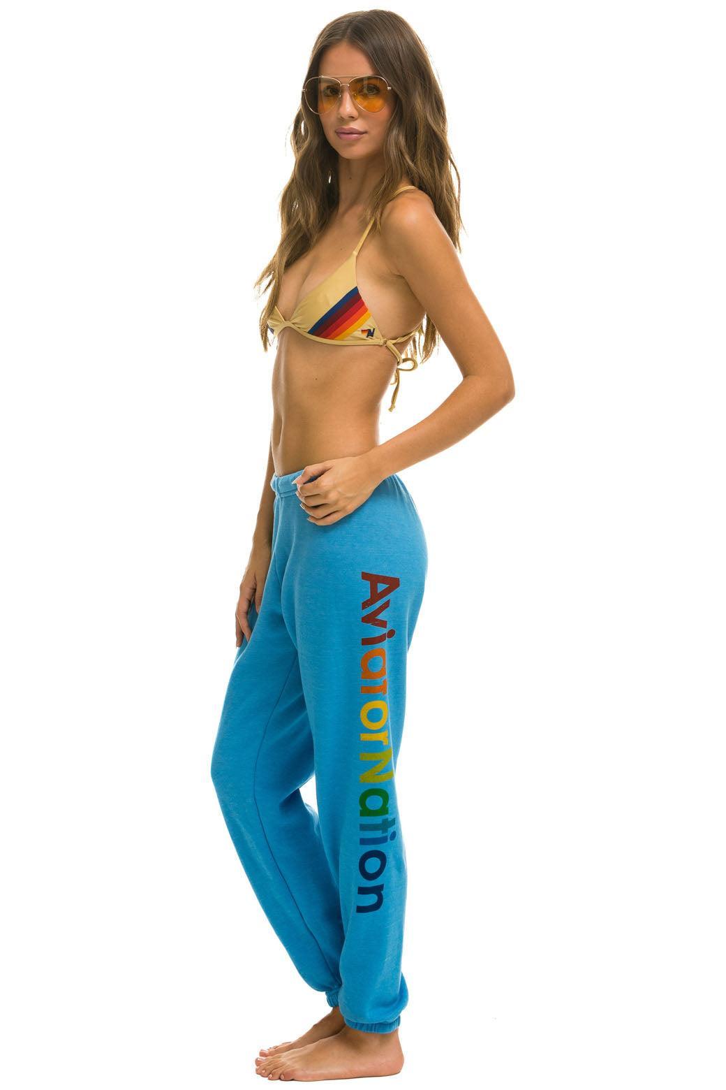 AVIATOR NATION VAIL SWEATPANTS - OCEAN Female Product Image