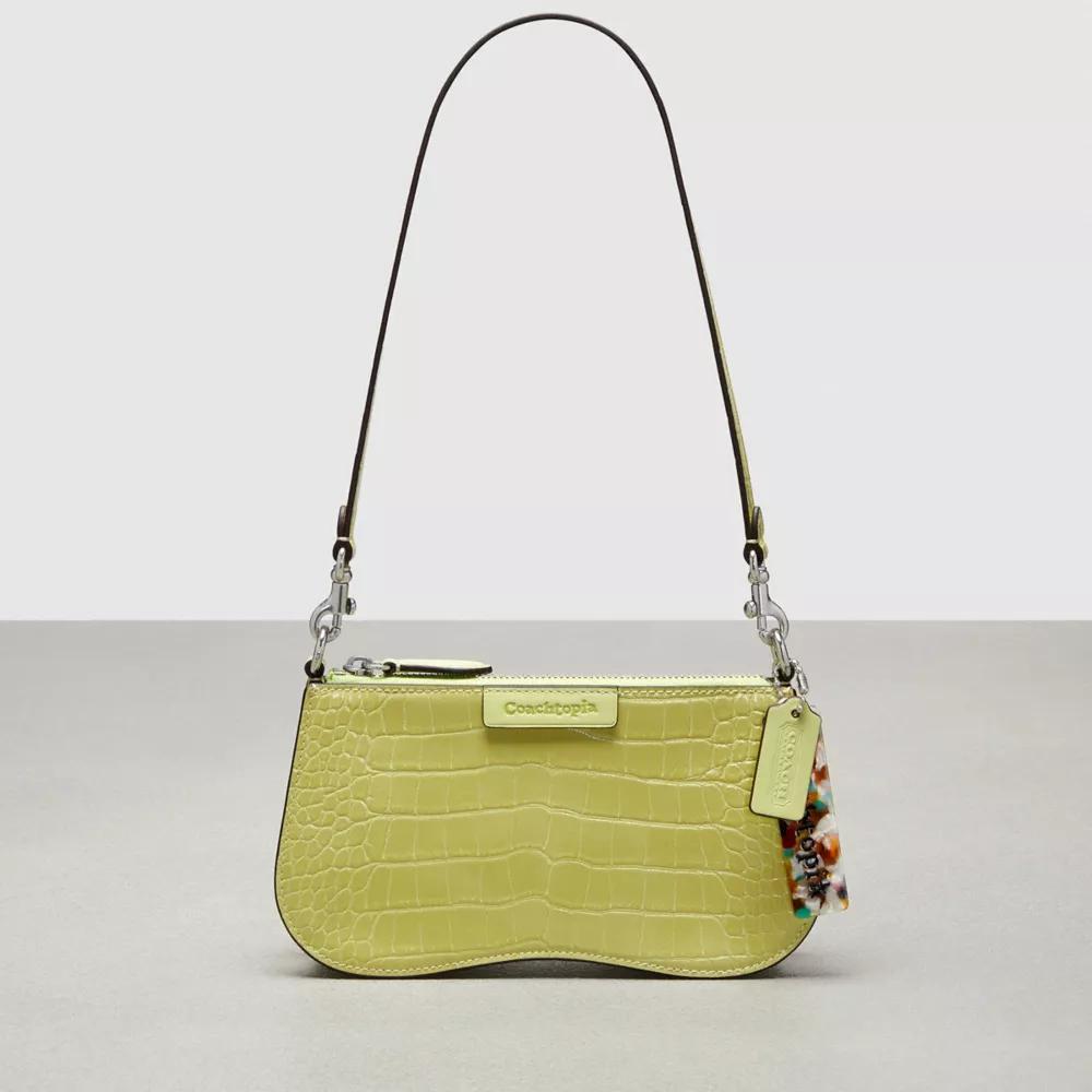 Wavy Baguette Bag In Croc Embossed Coachtopia Leather Product Image