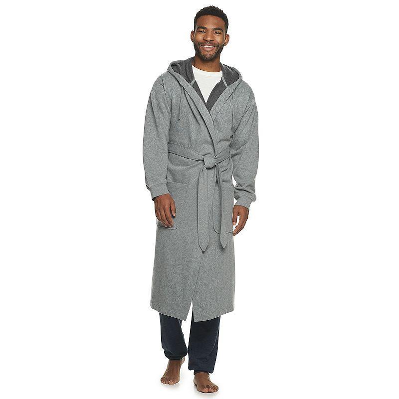 Hanes 1901 Mens Athletic Hooded Fleece Robe Product Image