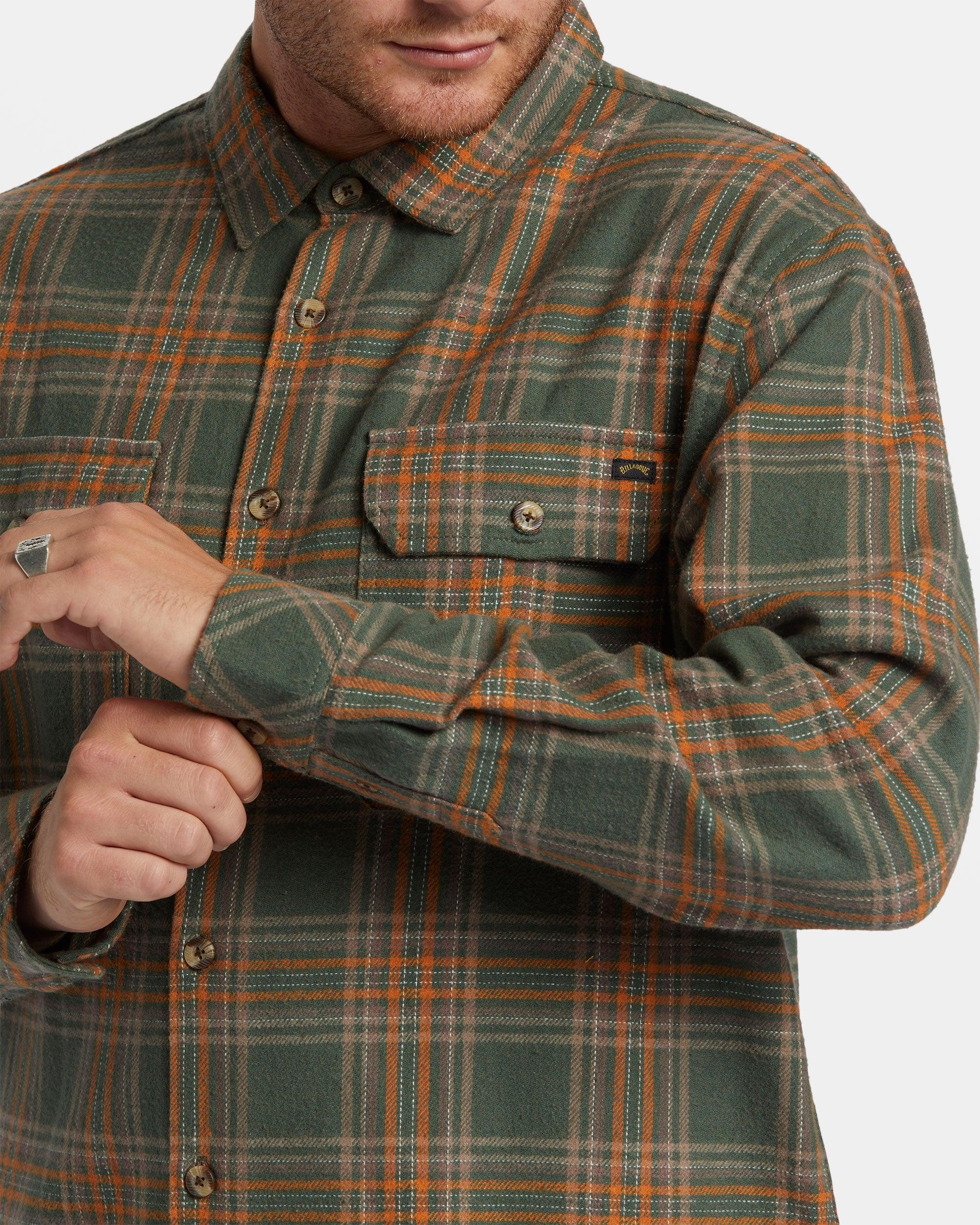 Offshore Long Sleeve Flannel Shirt - Fern Male Product Image