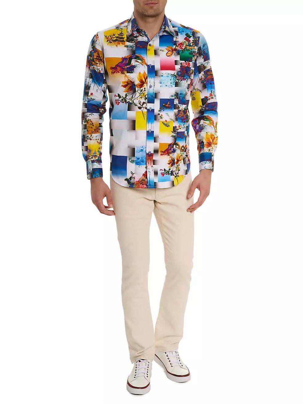 Koa Abstract Print Woven Shirt Product Image