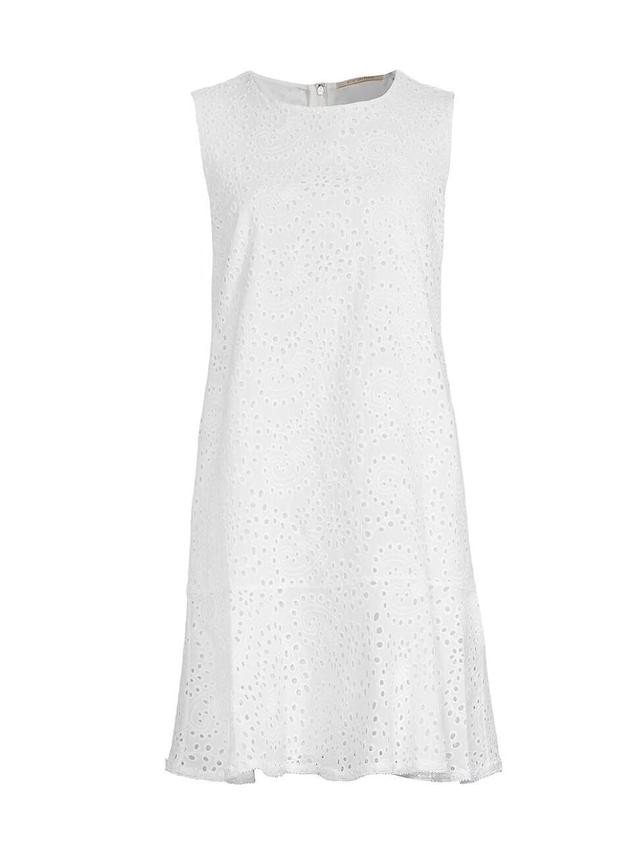 Womens Leora Cotton Eyelet Shift Dress Product Image