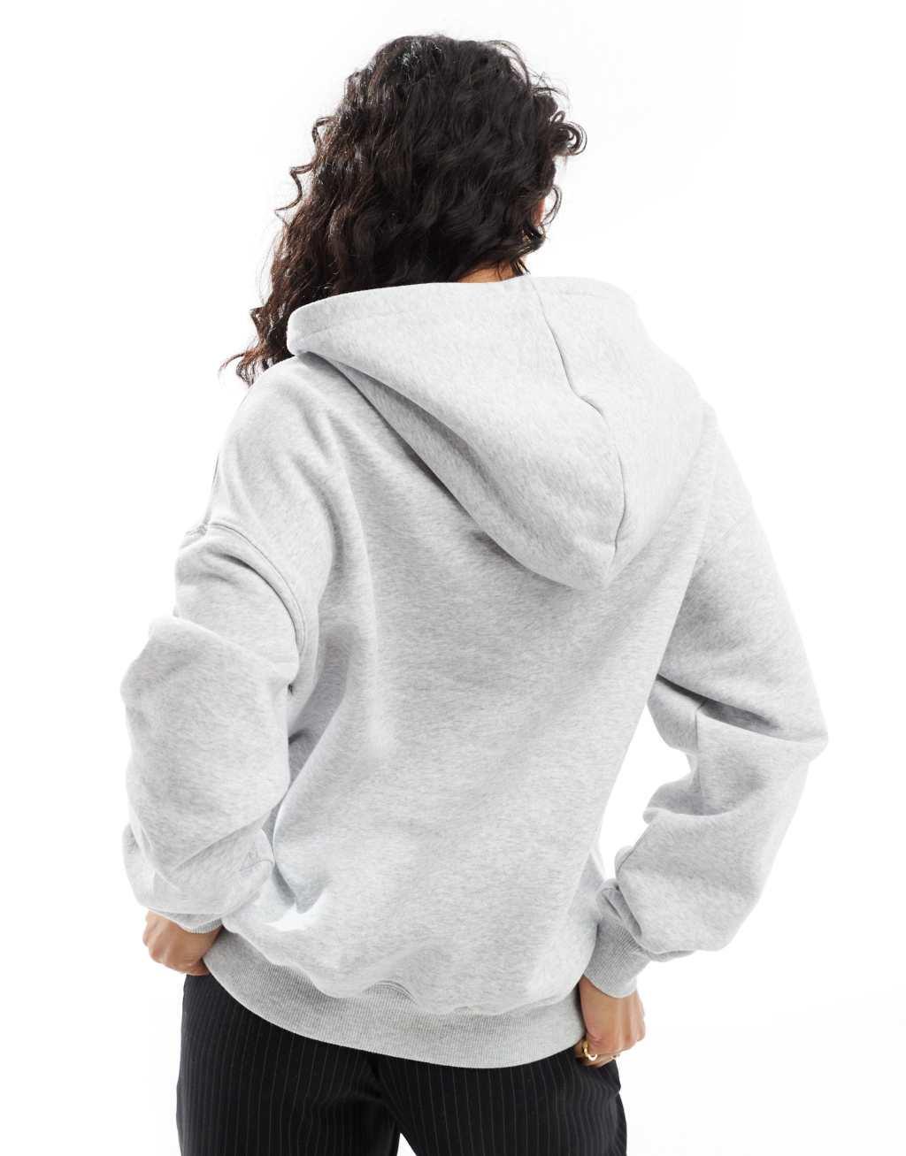 Cotton On essential relaxed hoodie in soft gray heather Product Image