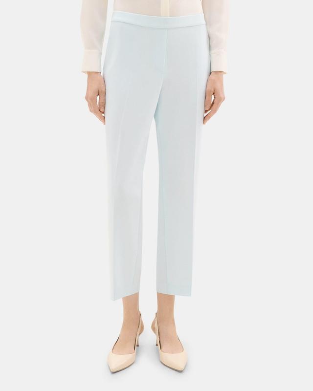 Cropped Slim Pull-On Pant in Crepe Product Image