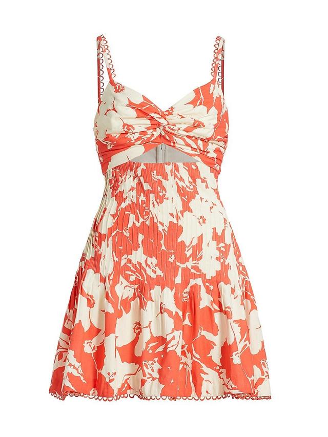 Womens Ryder Floral Cut-Out Minidress Product Image