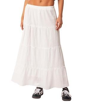 Edikted Charlotte Tiered Maxi Skirt Product Image