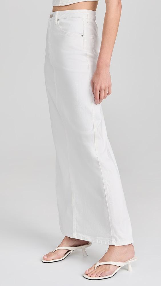 AFRM Amiri Maxi Pencil Skirt with Back Slit | Shopbop Product Image