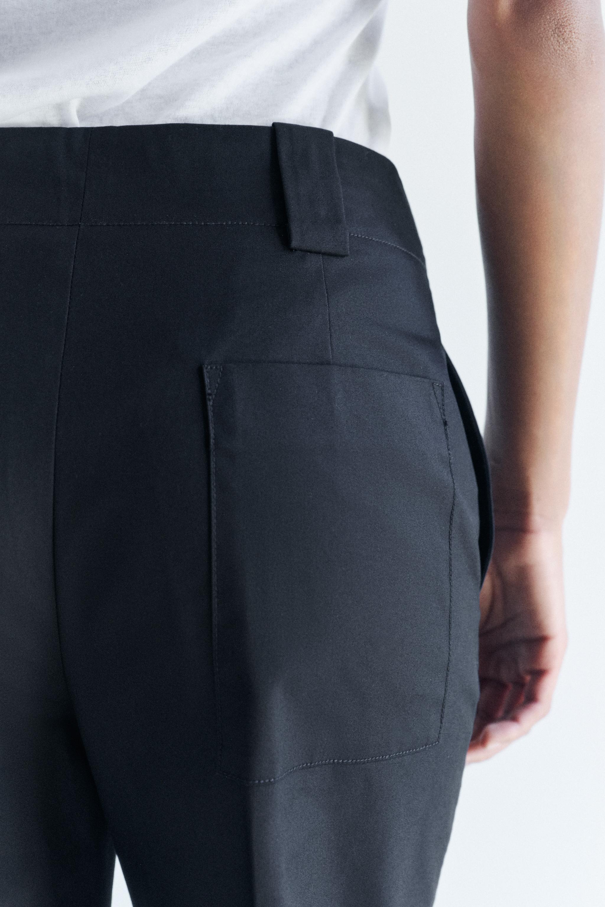 TURNED-UP CUFF CHINO PANTS ZW COLLECTION Product Image