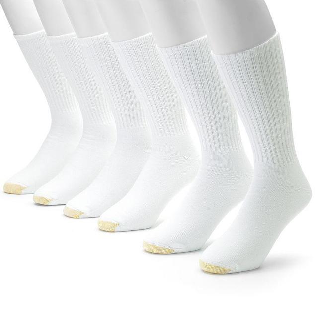 Cotton Cushion Big & Tall Crew Socks 6-Pack Product Image