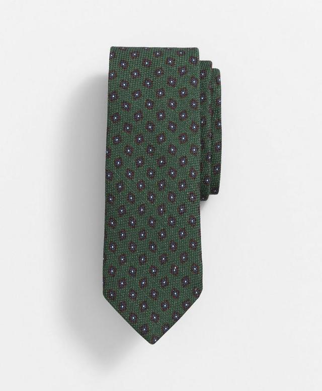 Wool and Silk Foulard Diamond Tie Product Image