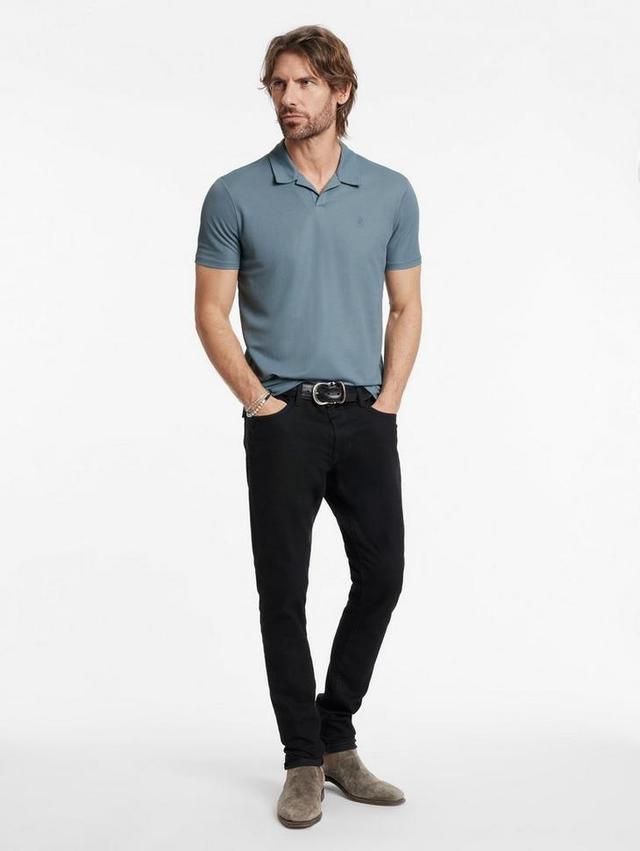 John Varvatos Short Sleeve Pique Polo Male Product Image