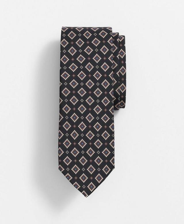 Silk Foulard-Stamp Print Tie Product Image