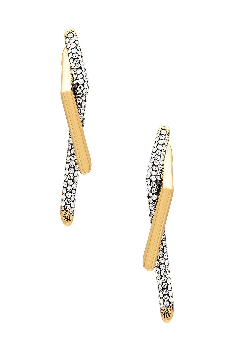 Demarson Neptune Earrings in Metallic Gold Product Image