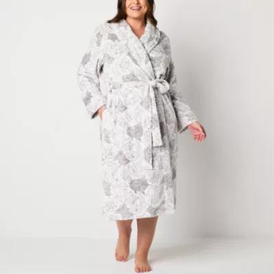 Liz Claiborne Womens Plus Fleece Long Sleeve Long Length Robe Product Image