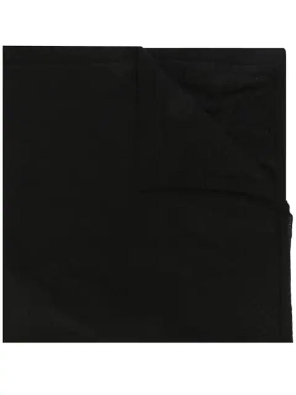 RICK OWENS Black Knit Classic Scarf Product Image