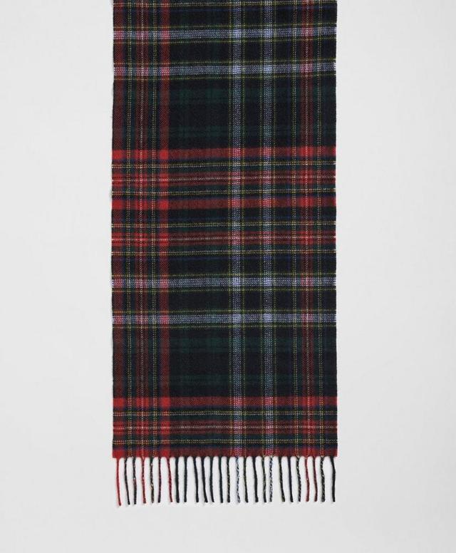 Cashmere Plaid Fringe Scarf Product Image