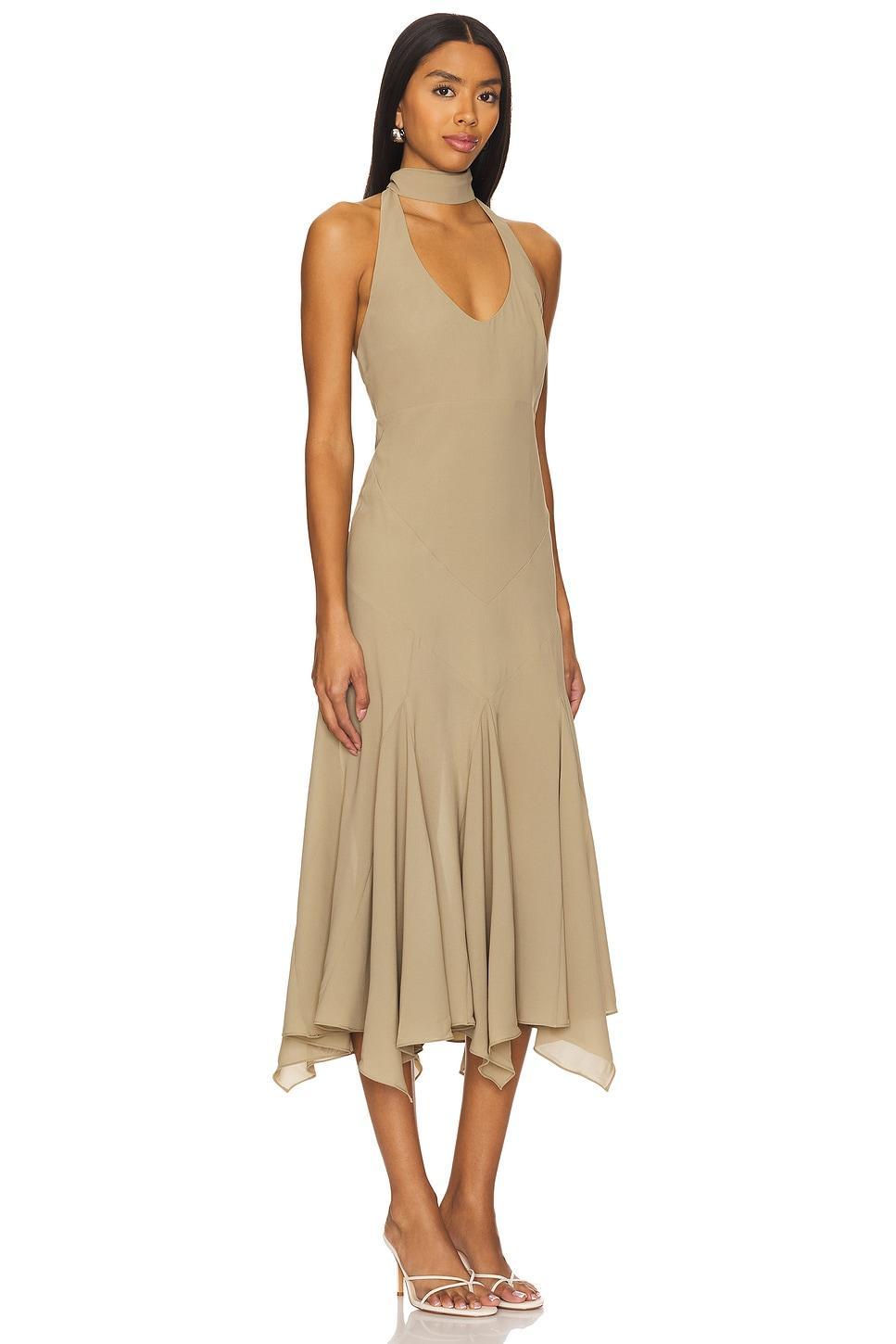 Raye Halterneck Midi Dress SIEDRES Product Image