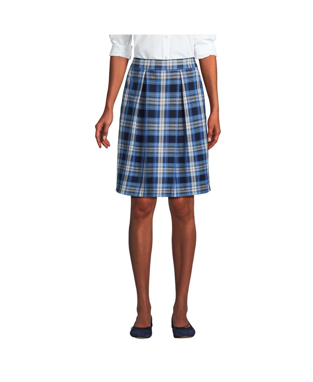 Lands End Womens School Uniform Plaid Skort Top of Knee Product Image