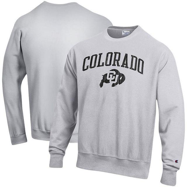 Mens Champion Colorado Buffaloes Arch Over Logo Reverse Weave Pullover Sweatshirt Product Image