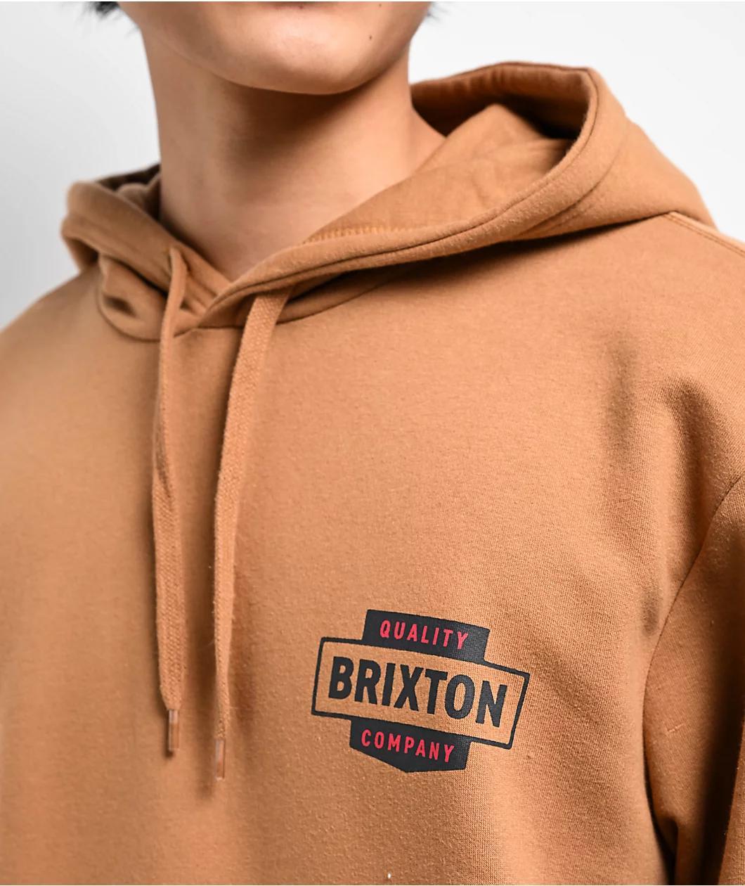 Brixton Osborn Brown Hoodie Product Image