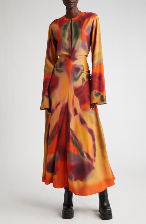 Altuzarra Nikouria Ink Blot Long Sleeve Dress Product Image