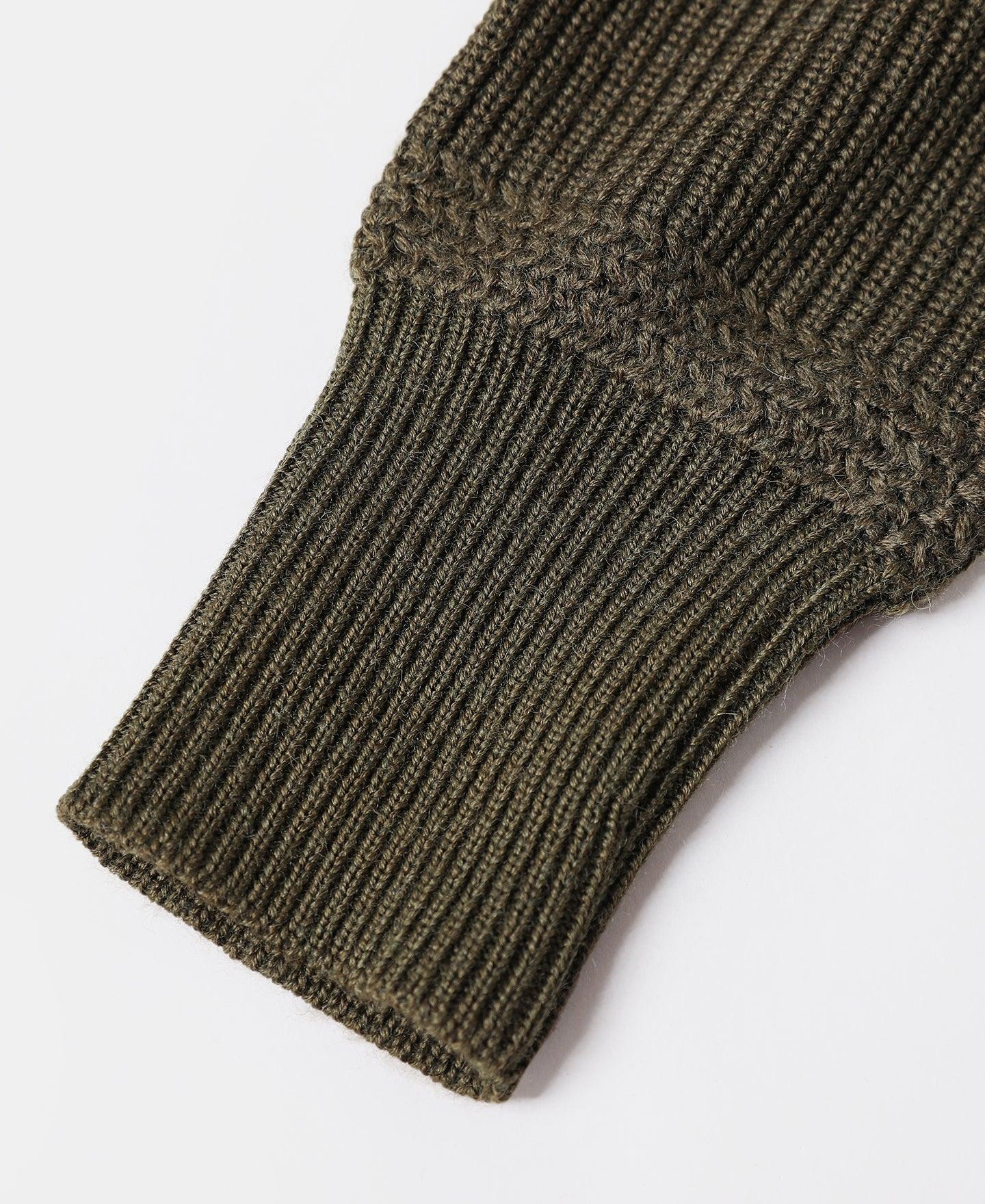 USAAF Type A-1 V-neck Mechanics Sweater - Olive Product Image