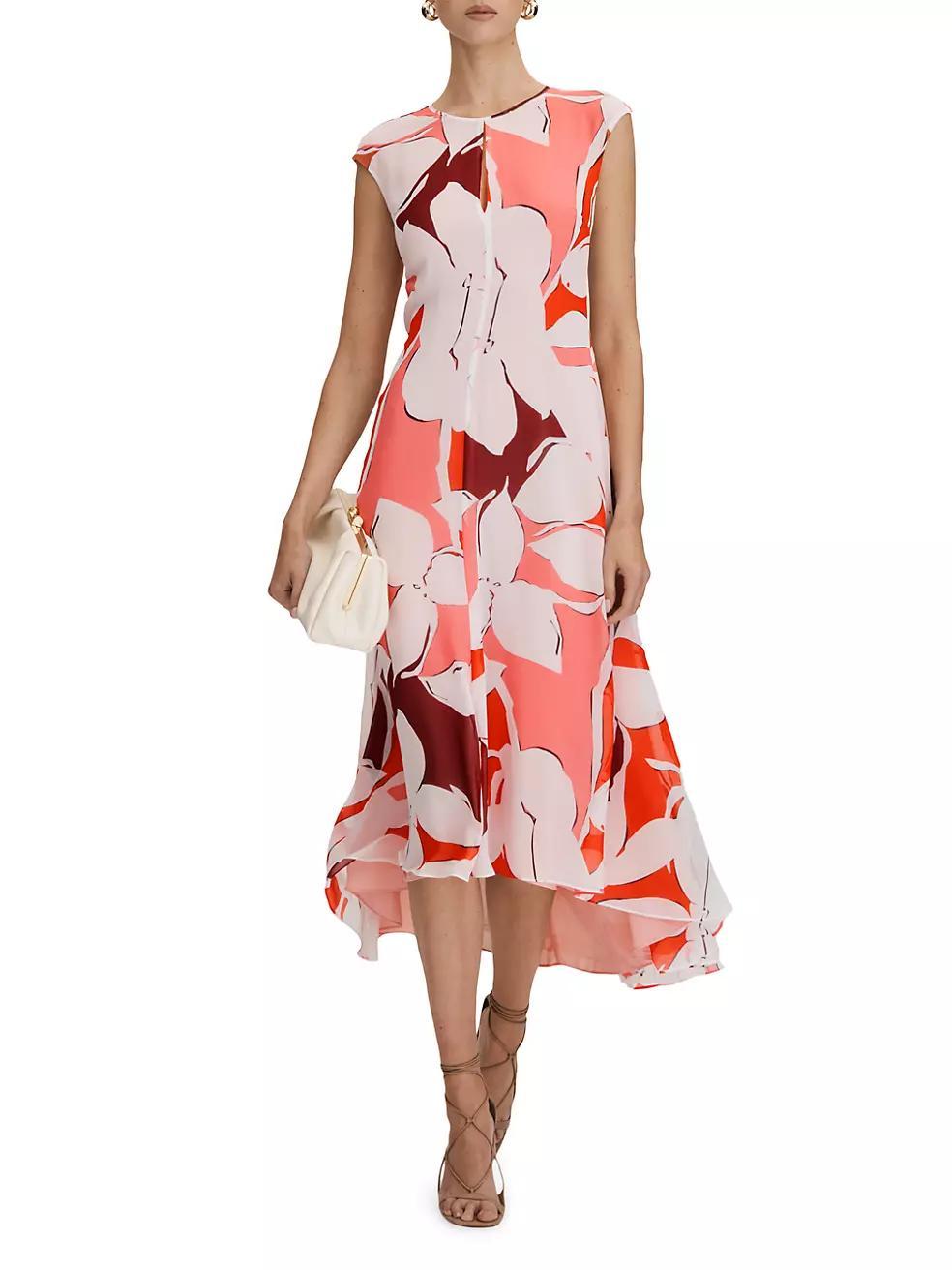 Becci Floral Sleeveless Midi-Dress Product Image