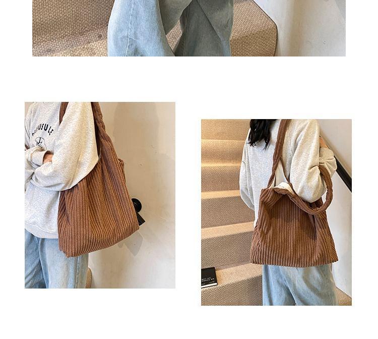 Plain Corduroy Tote Bag Product Image