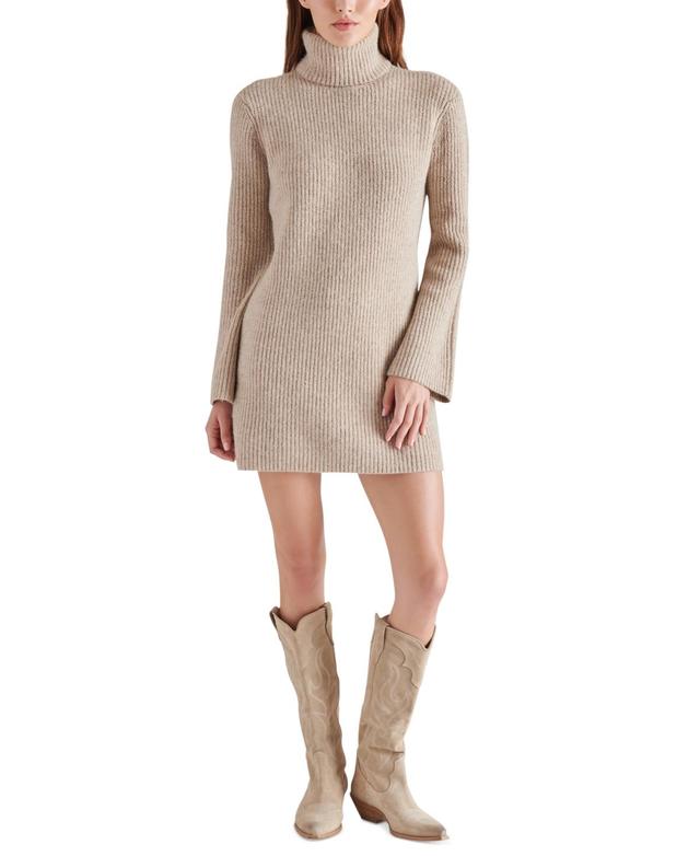 Steve Madden Abbie Long Sleeve Sweater Minidress Product Image