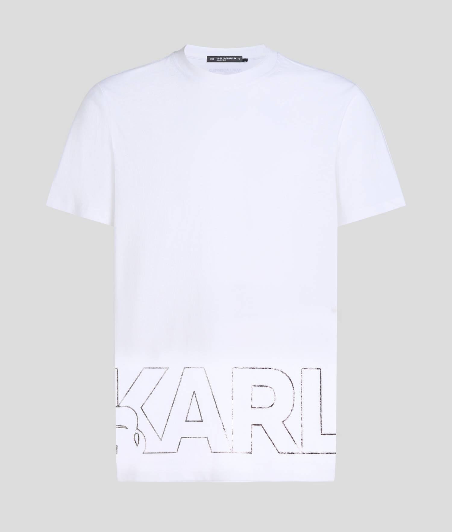 METALLIC KARL LOGO BEACH T-SHIRT Product Image