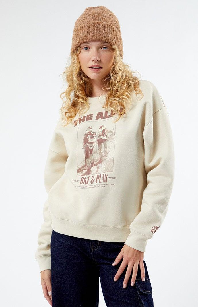 Coney Island Picnic Women's The Alps Crew Neck Sweatshirt Product Image