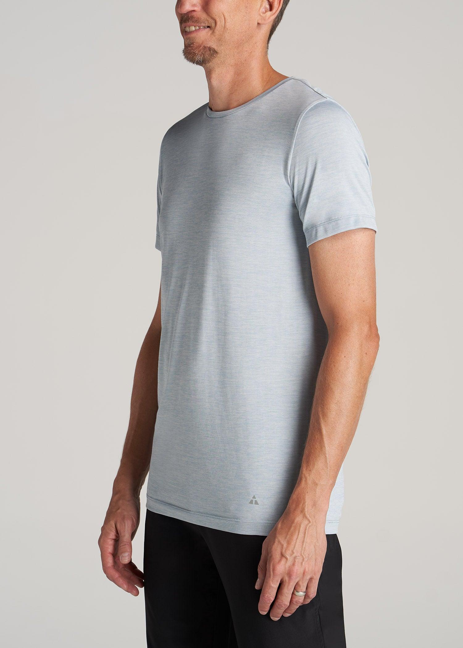 A.T. Performance MODERN-FIT Athletic Jersey Tall Tee in Light Blue Mix Male Product Image