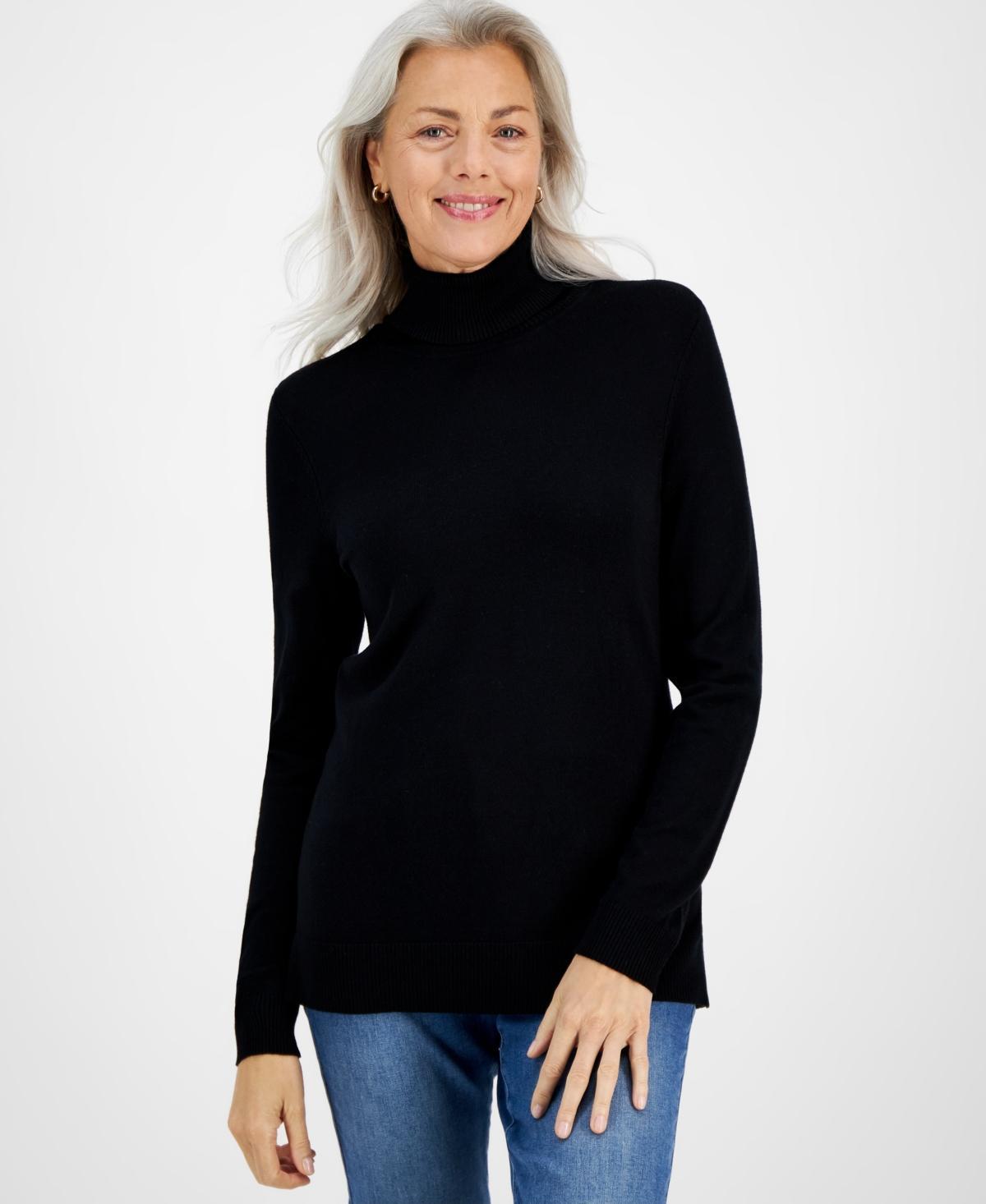 Style & Co Womens Turtleneck Long-Sleeve Sweater, Created for Macys Product Image