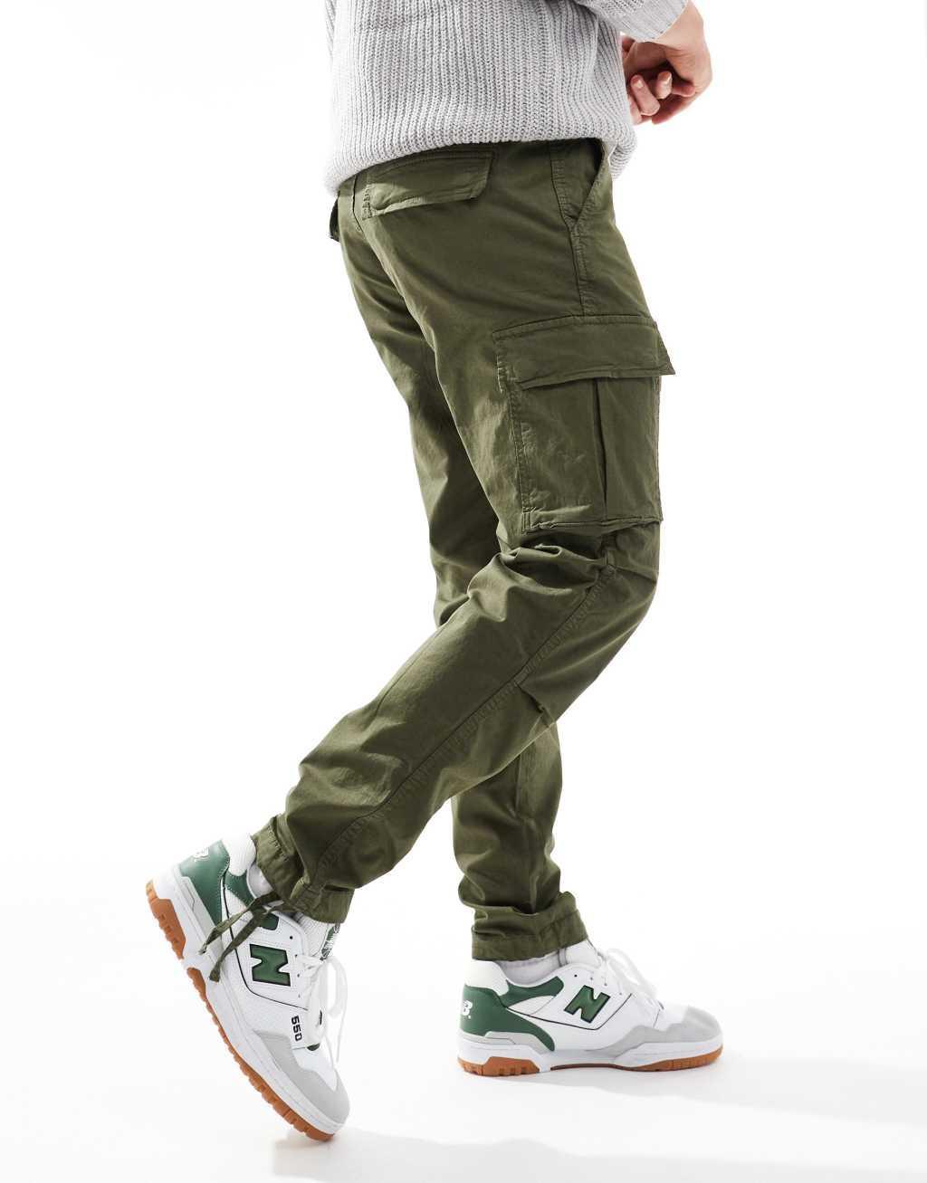 Jack & Jones Intelligence cargo pant in khaki Product Image