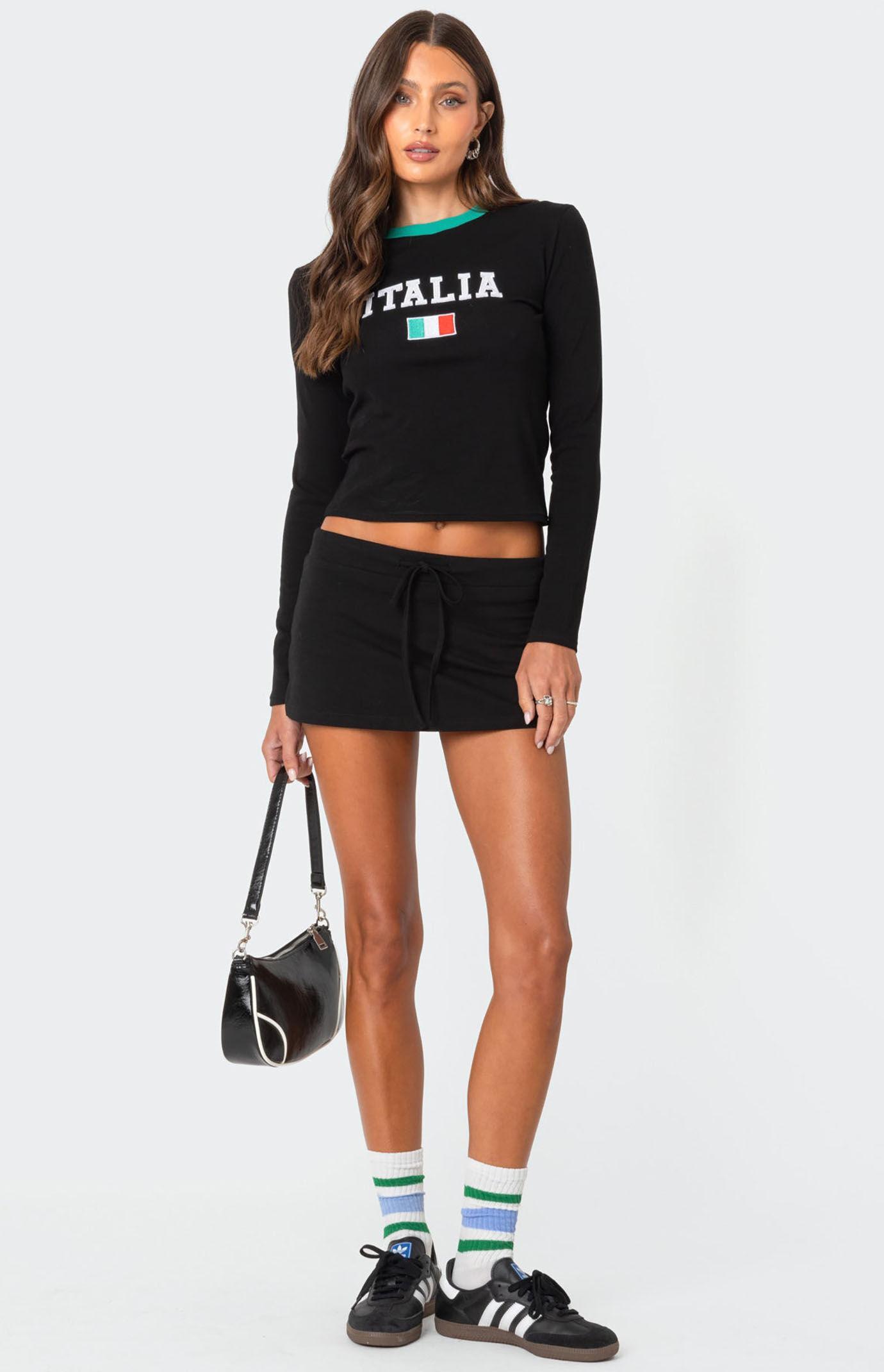 Edikted Women's Italy Long Sleeve T-Shirt Product Image