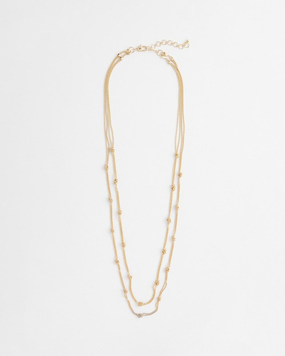 Multi-strand Gold-Tone Necklace Product Image