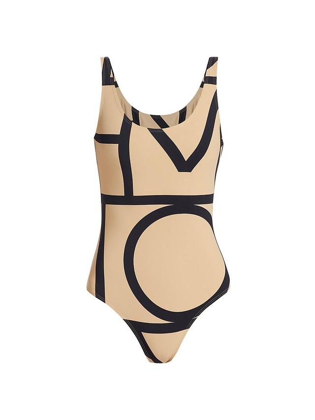 Womens Monogram One-Piece Swimsuit Product Image