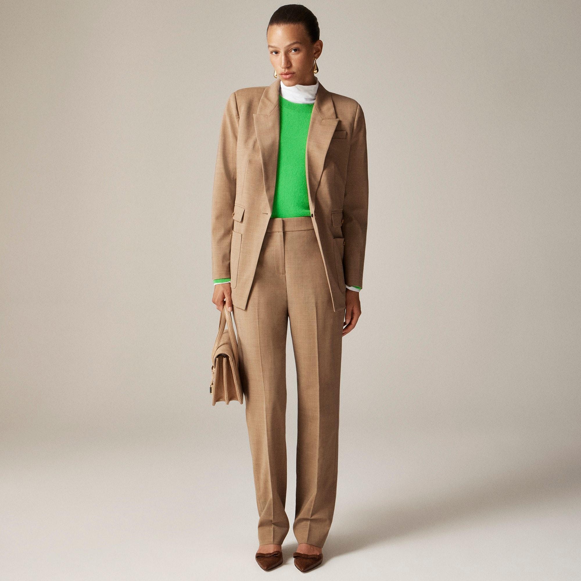 Full-length Kate pant in Italian bi-stretch wool blend Product Image