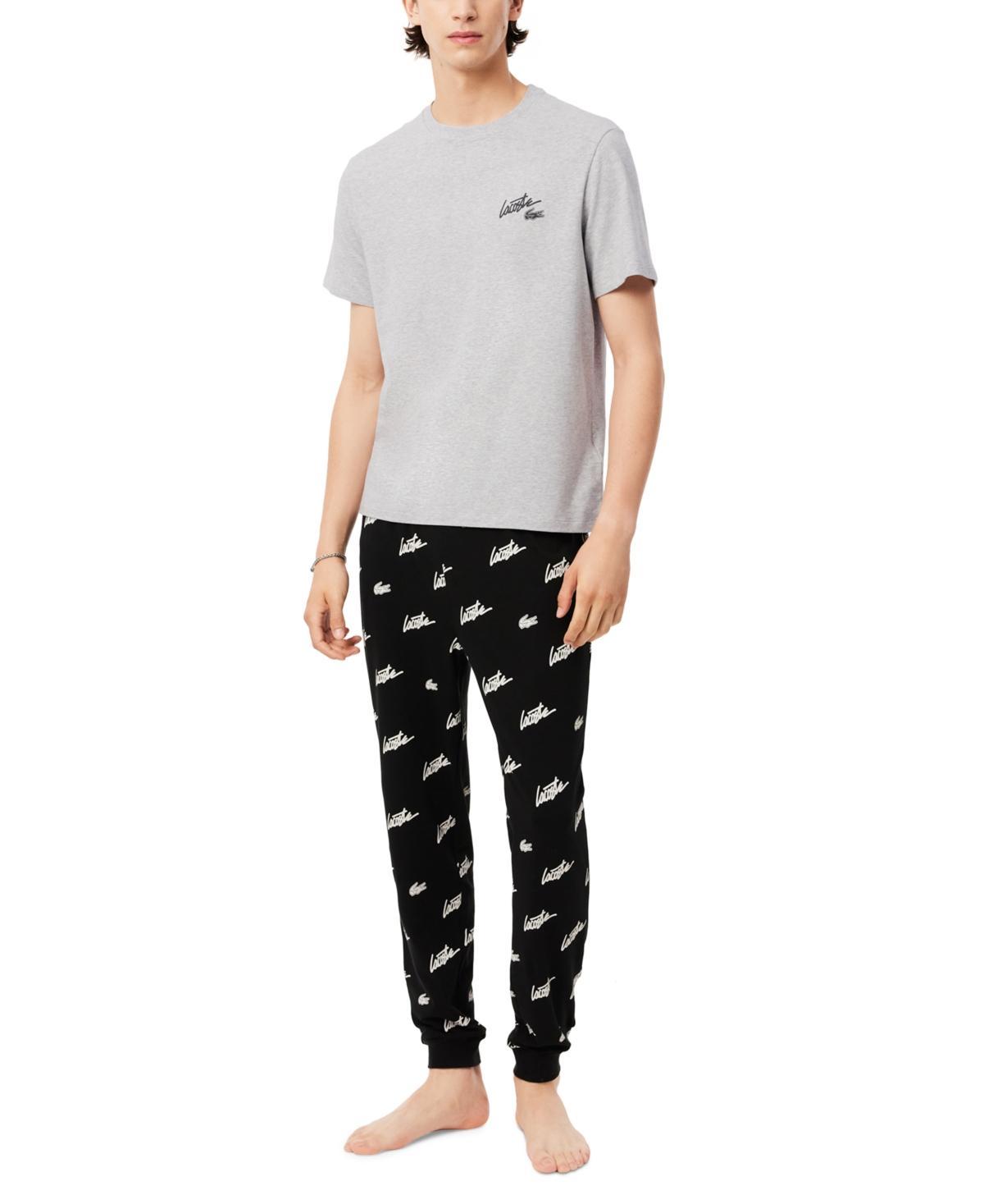 Lacoste Mens 2-Pc. Graffiti-Logo Pajamas Product Image