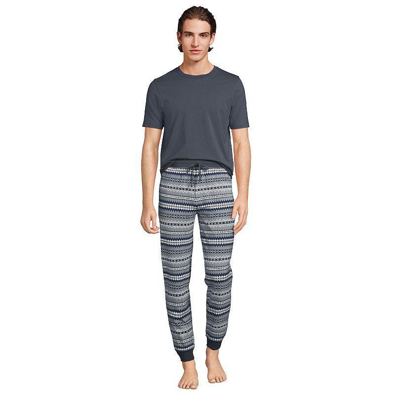 Mens Lands End Jersey Pajama Sleep Set Product Image