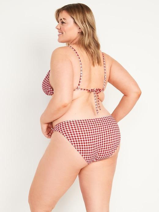 Mid-Rise Piqué Classic Bikini Swim Bottoms Product Image