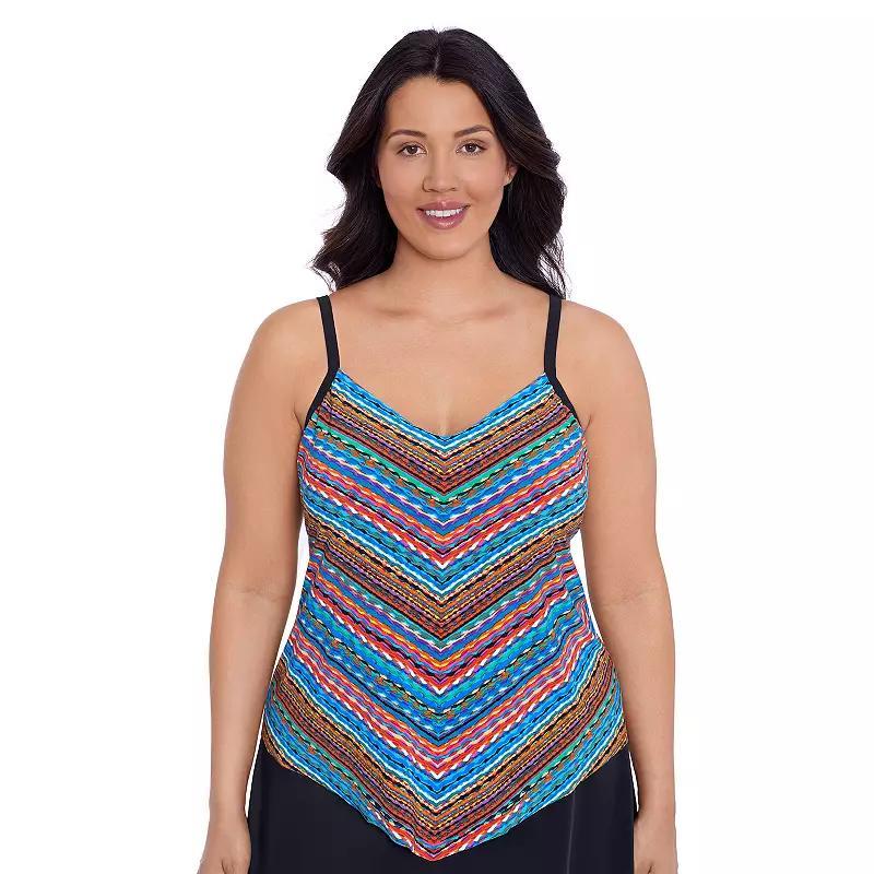 Womens Trimshaper Hank Tankini Swimsuit Top Product Image