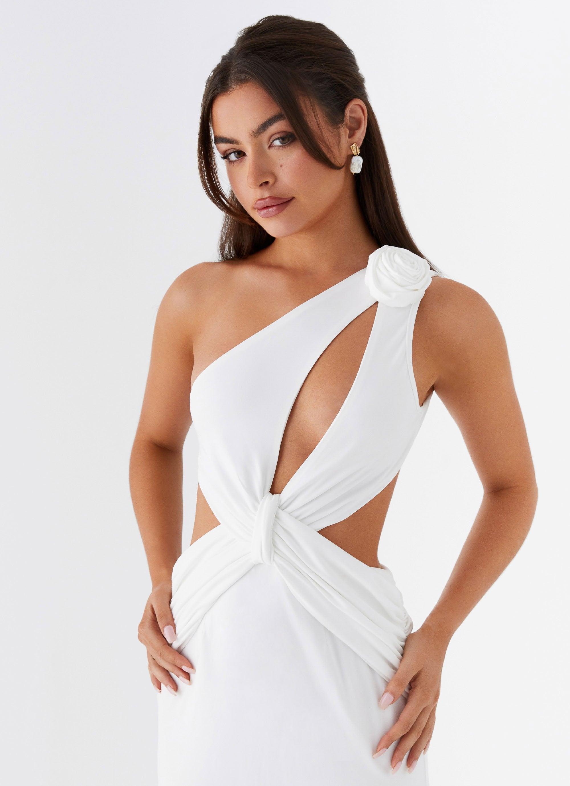 Lovesome Rosa Maxi Dress - White Product Image